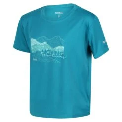 Regatta Alvarado VI T-shirt De Marche à Manches Courtes Pour Enfant - Turquoise Moyen