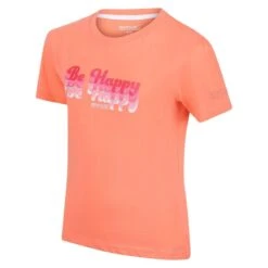 Regatta Bosley V T-shirt De Marche à Manches Courtes Pour Enfant - Rose