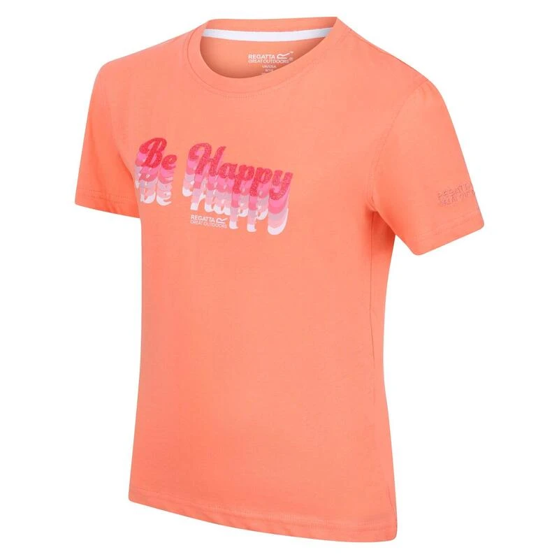 Regatta Bosley V T-shirt De Marche à Manches Courtes Pour Enfant - Rose 1 Regatta Bosley V T-shirt De Marche à Manches Courtes Pour Enfant - Rose