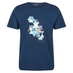 Regatta Breezed II T-shirt De Marche à Manches Courtes Pour Homme - Marine Moyen -Regatta Boutique breezed ii t shirt de marche a manches courtes pour homme marine moyen 2