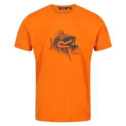 Regatta Breezed II T-shirt De Marche à Manches Courtes Pour Homme - Orange -Regatta Boutique breezed ii t shirt de marche a manches courtes pour homme orange 2