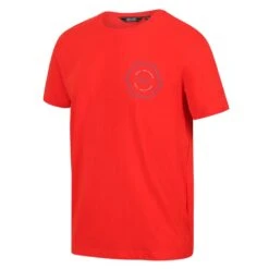 Regatta Breezed II T-shirt De Marche à Manches Courtes Pour Homme - Rouge