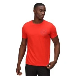 Regatta Breezed II T-shirt De Marche à Manches Courtes Pour Homme - Rouge -Regatta Boutique breezed ii t shirt de marche a manches courtes pour homme rouge 4
