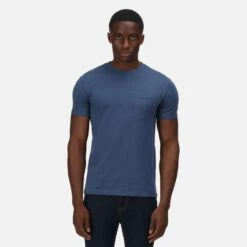 Regatta Caelum T-shirt De Marche à Manches Courtes Pour Homme - Bleu Foncé -Regatta Boutique caelum t shirt de marche a manches courtes pour homme bleu fonce 4