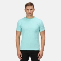 Regatta Caelum T-shirt De Marche à Manches Courtes Pour Homme - Bleu Vif -Regatta Boutique caelum t shirt de marche a manches courtes pour homme bleu vif 4
