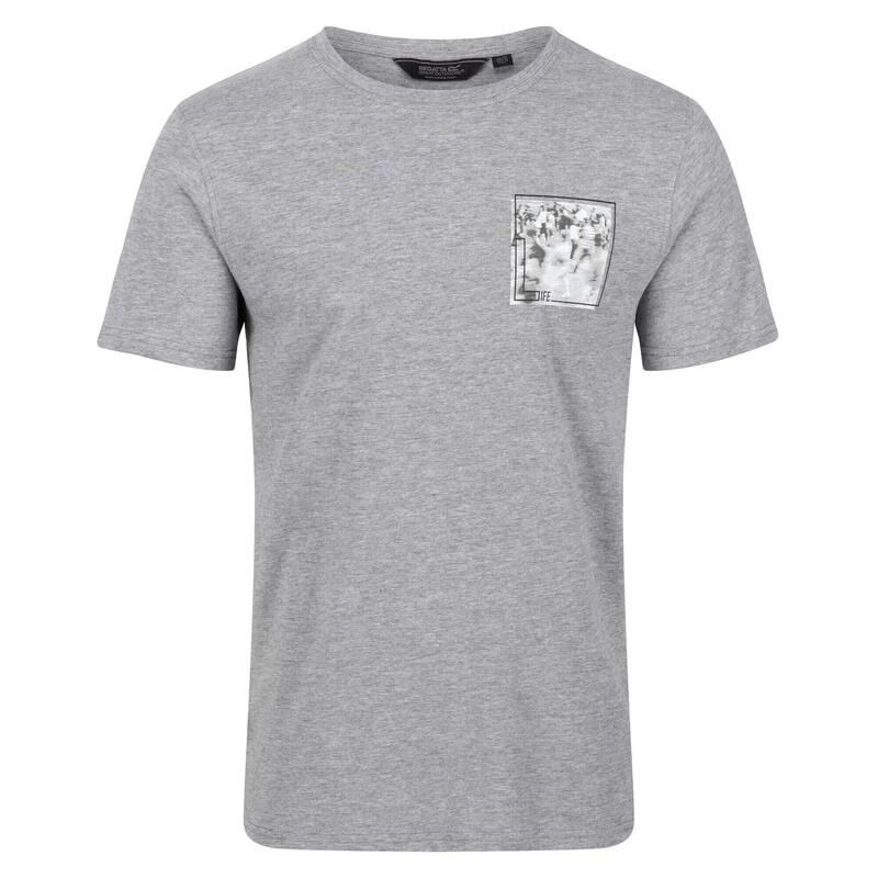 Regatta Cline VI T-shirt De Marche à Manches Courtes Pour Homme - Gris Clair 3 Regatta Cline VI T-shirt De Marche à Manches Courtes Pour Homme - Gris Clair – Image 3