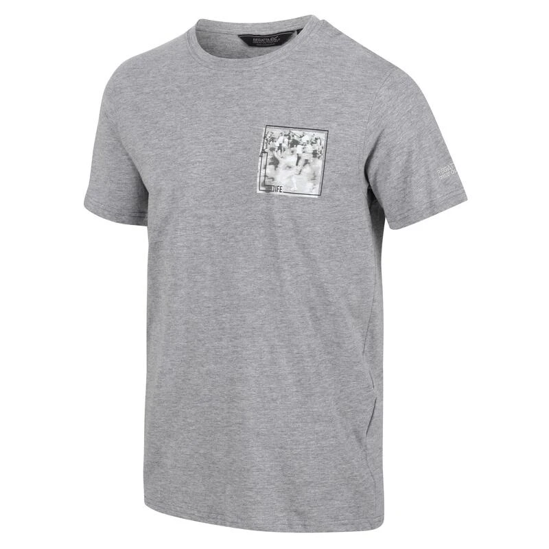 Regatta Cline VI T-shirt De Marche à Manches Courtes Pour Homme - Gris Clair 1 Regatta Cline VI T-shirt De Marche à Manches Courtes Pour Homme - Gris Clair