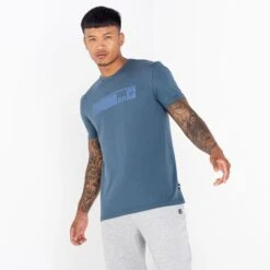 Dare 2b Dispersed T-shirt De Marche à Manches Courtes Pour Homme - Bleu -Regatta Boutique dispersed t shirt de marche a manches courtes pour homme bleu 3