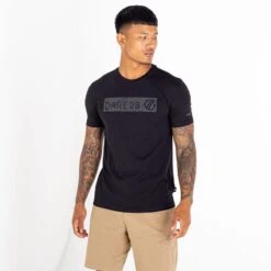 Dare 2b Dispersed T-shirt De Marche à Manches Courtes Pour Homme - Noir -Regatta Boutique dispersed t shirt de marche a manches courtes pour homme noir 3