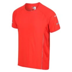 Regatta Highton Pro T-shirt De Marche à Manches Courtes Pour Homme - Rouge