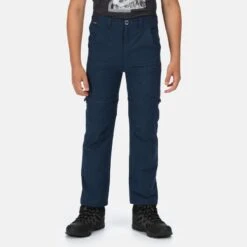 Regatta Highton Zip-Off Pantalon De Randonnée Pour Enfant - Marine Moyen -Regatta Boutique highton zip off pantalon de randonnee pour enfant marine moyen 4
