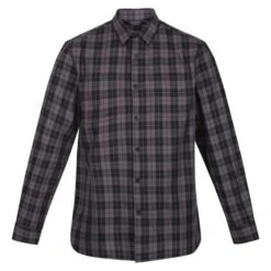 Regatta Lance Homme T-Shirt à Carreaux à Manches Longues 7 Regatta Lance Homme T-Shirt à Carreaux à Manches Longues -Regatta Boutique lance homme t shirt a carreaux a manches longues 2