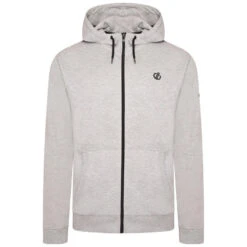Dare 2b Lounge Out Sweat De Randonnée à Capuche Zippée Pour Homme - Gris Clair