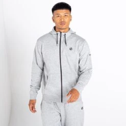 Dare 2b Lounge Out Sweat De Randonnée à Capuche Zippée Pour Homme - Gris Clair -Regatta Boutique lounge out sweat de randonnee a capuche zippee pour homme gris clair 4