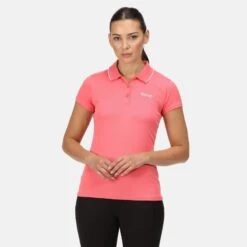 Regatta Maverik V T-shirt De Marche à Manches Courtes Pour Femme - Rose -Regatta Boutique maverik v t shirt de marche a manches courtes pour femme rose 4