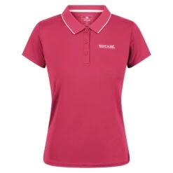 Regatta Maverik V T-shirt De Marche à Manches Courtes Pour Femme - Rose Foncé -Regatta Boutique maverik v t shirt de marche a manches courtes pour femme rose fonce 2
