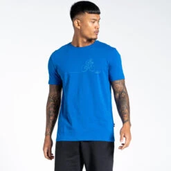 Dare 2b Perpetuate T-shirt De Marche à Manches Courtes Pour Homme - Bleu