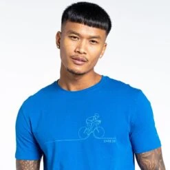 Dare 2b Perpetuate T-shirt De Marche à Manches Courtes Pour Homme - Bleu -Regatta Boutique perpetuate t shirt de marche a manches courtes pour homme bleu 3