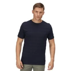 Regatta Prestyn T-shirt De Marche à Manches Courtes Pour Homme - Marine -Regatta Boutique prestyn t shirt de marche a manches courtes pour homme marine 4