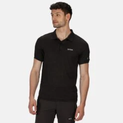 Regatta Remex II Polo Fitness à Manches Courtes Pour Homme - Noir 9 Regatta Remex II Polo Fitness à Manches Courtes Pour Homme - Noir -Regatta Boutique remex ii polo fitness a manches courtes pour homme noir 4
