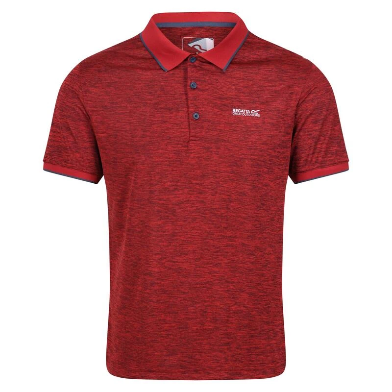 Regatta Remex II Polo Fitness à Manches Courtes Pour Homme - Rouge 3 Regatta Remex II Polo Fitness à Manches Courtes Pour Homme - Rouge – Image 3