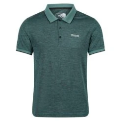 Regatta Remex II Polo Fitness à Manches Courtes Pour Homme - Vert -Regatta Boutique remex ii polo fitness a manches courtes pour homme vert 2