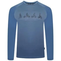 Dare 2b Righteous II T-shirt Fitness à Manches Longues Pour Homme - Bleu