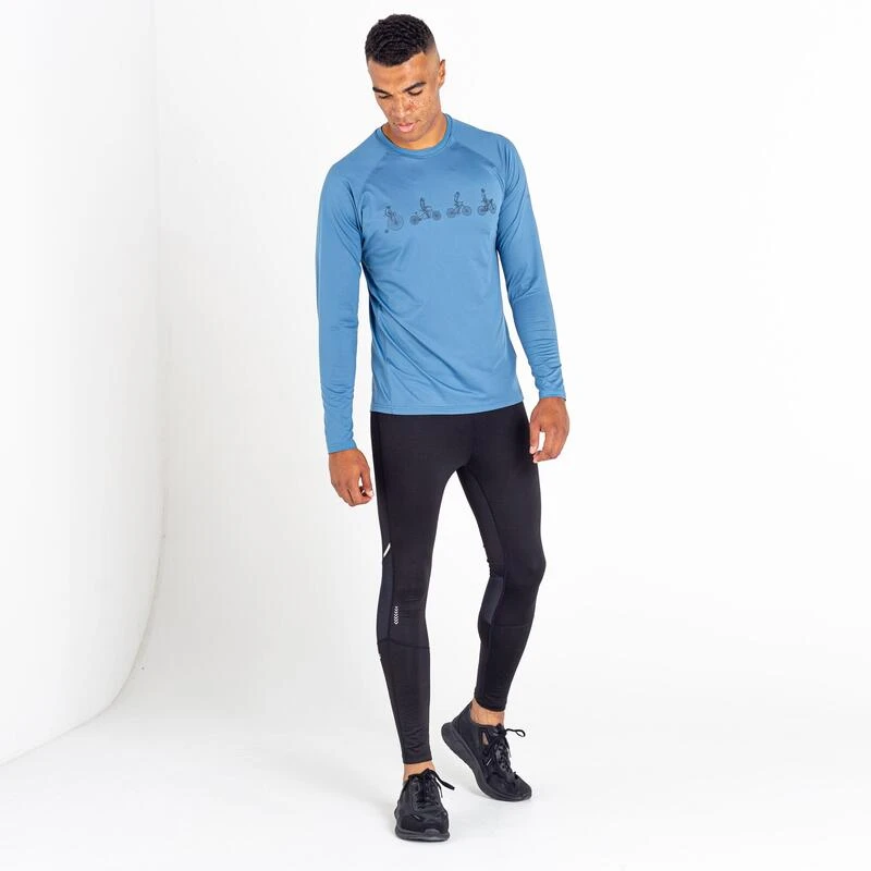 Dare 2b Righteous II T-shirt Fitness à Manches Longues Pour Homme - Bleu 5 Dare 2b Righteous II T-shirt Fitness à Manches Longues Pour Homme - Bleu – Image 5