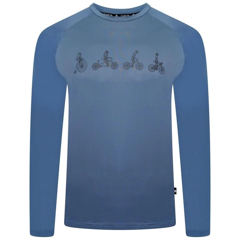 Dare 2b Righteous II T-shirt Fitness à Manches Longues Pour Homme - Bleu 1 Dare 2b Righteous II T-shirt Fitness à Manches Longues Pour Homme - Bleu