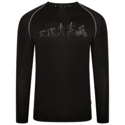Dare 2b Righteous II T-shirt Fitness à Manches Longues Pour Homme - Noir