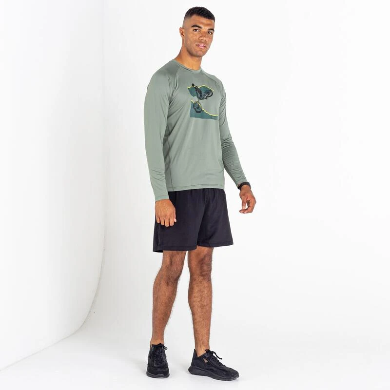 Dare 2b Righteous II T-shirt Fitness à Manches Longues Pour Homme - Vert 5 Dare 2b Righteous II T-shirt Fitness à Manches Longues Pour Homme - Vert – Image 5