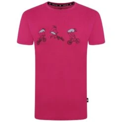 Dare 2b Rightful Tee T-shirt De Marche à Manches Courtes Pour Enfant - Rose Moyen