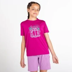Dare 2b Rightful Tee T-shirt De Marche à Manches Courtes Pour Enfant - Rose Moyen -Regatta Boutique rightful tee t shirt de marche a manches courtes pour enfant rose moyen 3