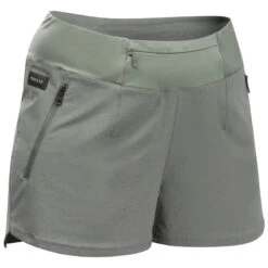 Short Court De Trekking - TRAVEL 500 - Kaki - Femme