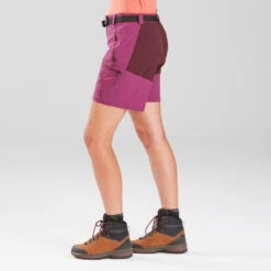 Short De Trek Montagne - TREK 500 Violet Femme -Regatta Boutique short de trek montagne trek 500 violet femme 4