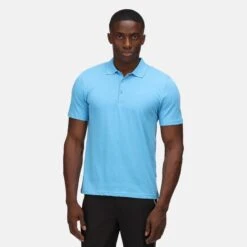 Regatta Sinton Polo Fitness à Manches Courtes Pour Homme - Bleu Pâle -Regatta Boutique sinton polo fitness a manches courtes pour homme bleu pale 4