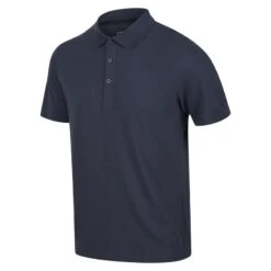 Regatta Sinton Polo Fitness à Manches Courtes Pour Homme - Gris Moyen