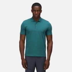 Regatta Sinton Polo Fitness à Manches Courtes Pour Homme - Vert -Regatta Boutique sinton polo fitness a manches courtes pour homme vert 4
