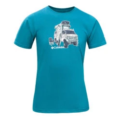 T-Shirt Columbia De Randonnée Enfant - Tech Tee Bleu 7 A 15 Ans