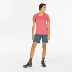 Quechua T-shirt Manches Courtes De Randonnée Montagne - MH500 - Femme -Regatta Boutique t shirt manches courtes de randonnee montagne mh500 femme 4