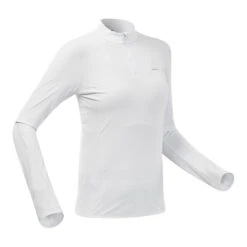 Quechua T-Shirt Manches Longues De Randonnée Montagne - Anti UV Femme