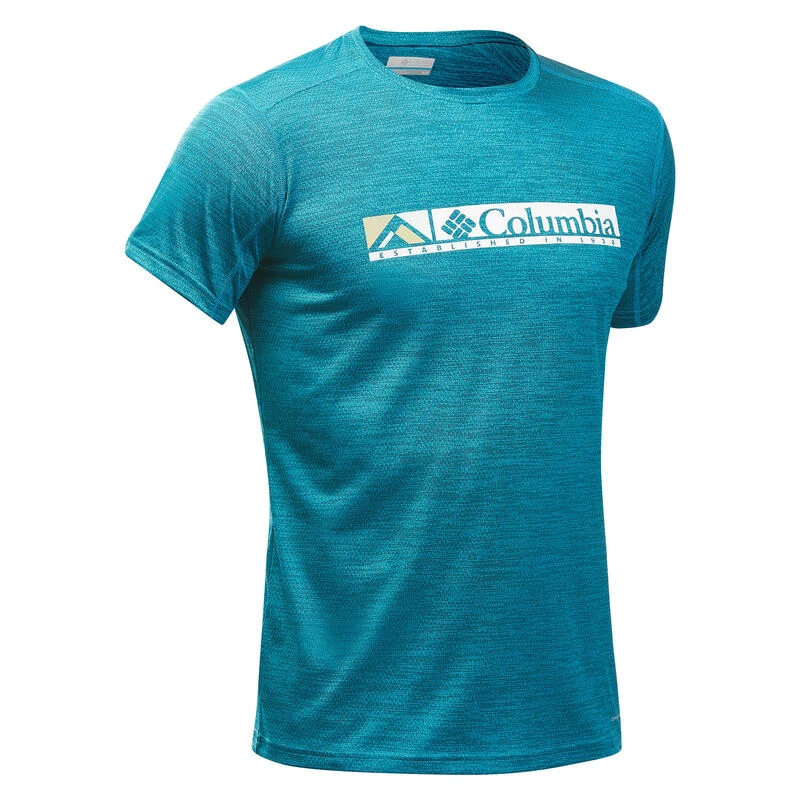 Tee-Shirt Manches Courtes De Randonnée Montagne - Columbia Alpine Chill Blue 1 Tee-Shirt Manches Courtes De Randonnée Montagne - Columbia Alpine Chill Blue